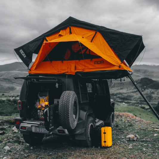 ADA ROOF TOP TENT NS140 Light and large space hard top with Luggage rack RTT 2-3 people Orange or Blue