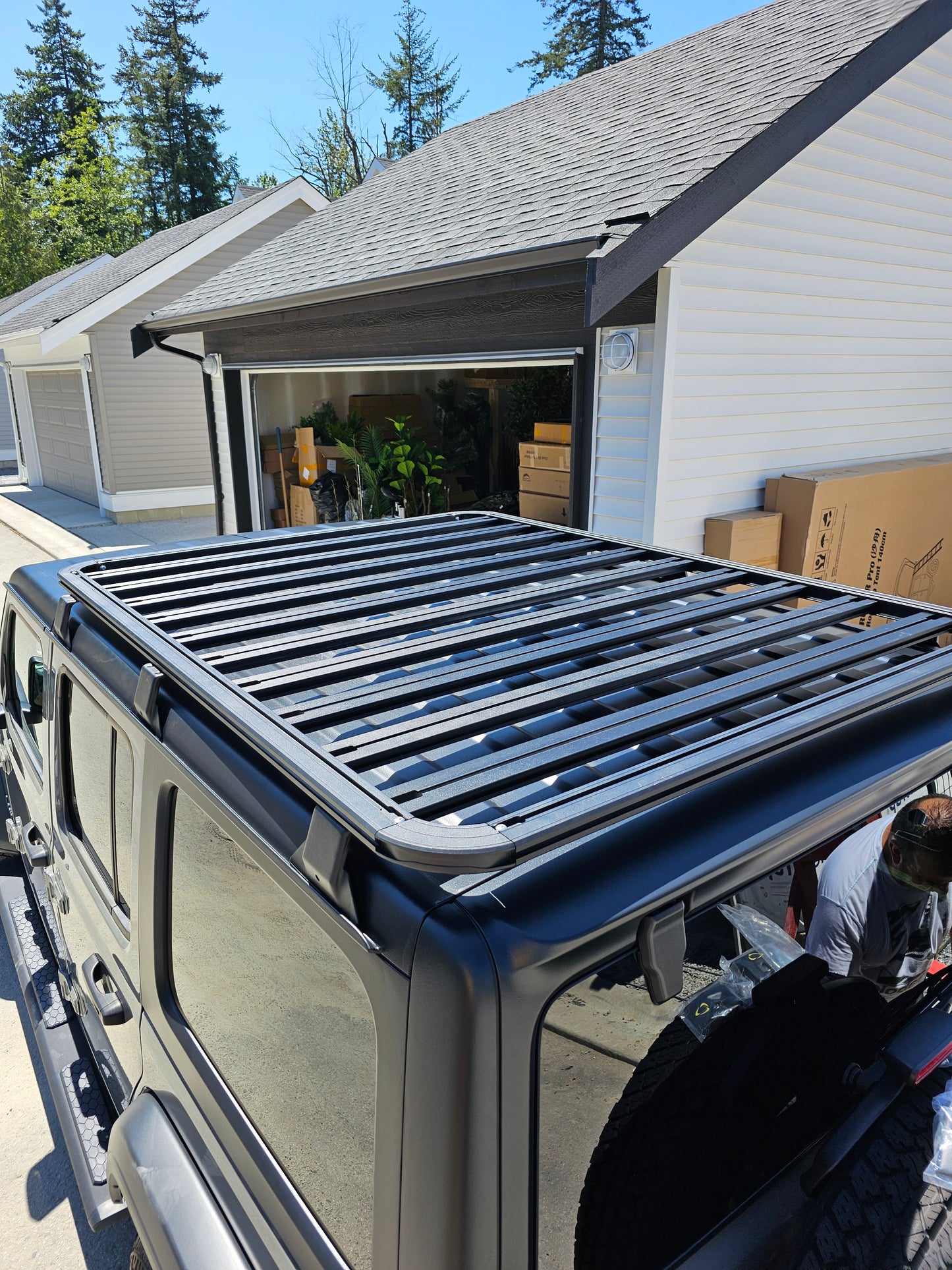 Heavy duty roof platform system Load capacity over 600 lbs Roof rack for Jeep Wrangler JL JT JK Three sizes