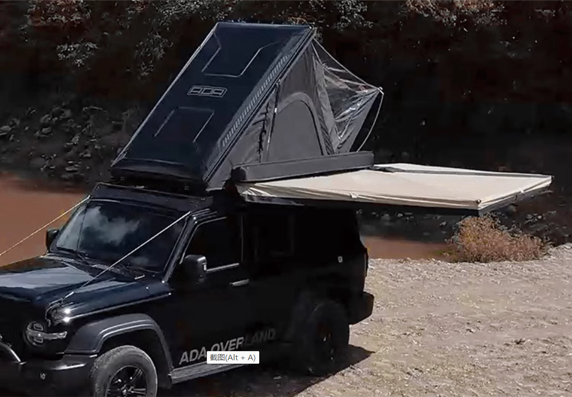ADA ROOF TOP TENT CITY-127 ABS Hard Shell Aluminum frame Light and thin triangular SUV tent
