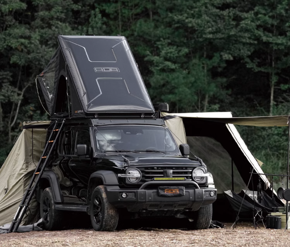 ADA ROOF TOP TENT CITY-127 ABS Hard Shell Aluminum frame Light and thin triangular SUV tent