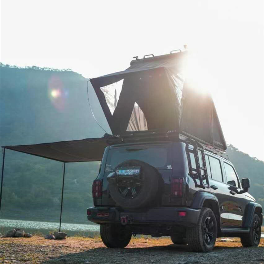 ADA ROOF TOP TENT CITY-127 ABS Hard Shell Aluminum frame Light and thin triangular SUV tent