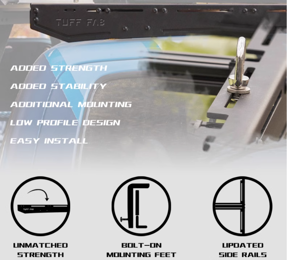 TUFF FAB aluminum Roof rack platform system FIT TOYOTA LC250 Lexus GX550h 2024+ Super load-bearing off-road