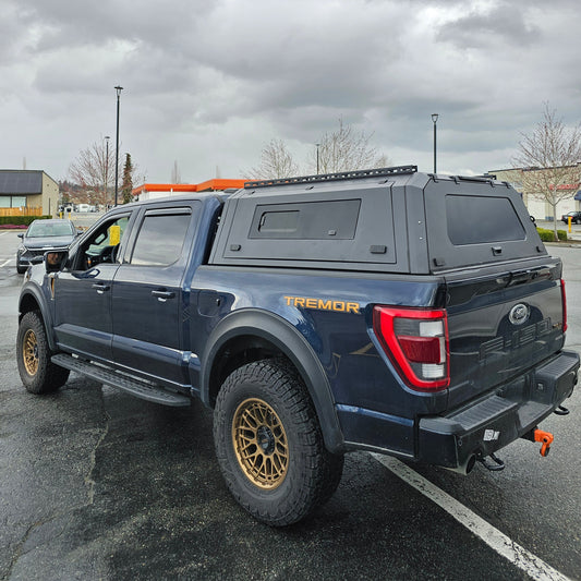 FORD F150(Raptor/Lightning)5.5"/6.5" smart canopy truck caps bed cover Aluminum or steel, Gullwing side doors