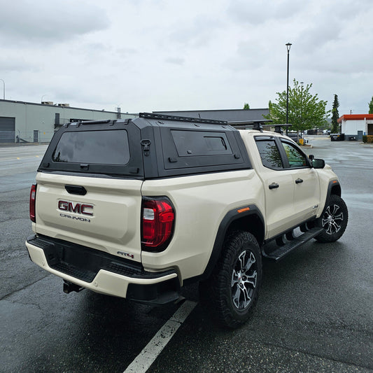Chevrolet Silverado GMC Sierra 1500 5.8/6.5FT Canyon/Colorado 5FT  smart canopy truck caps pickup truck bed parts Aluminum or steel, Gullwing side doors