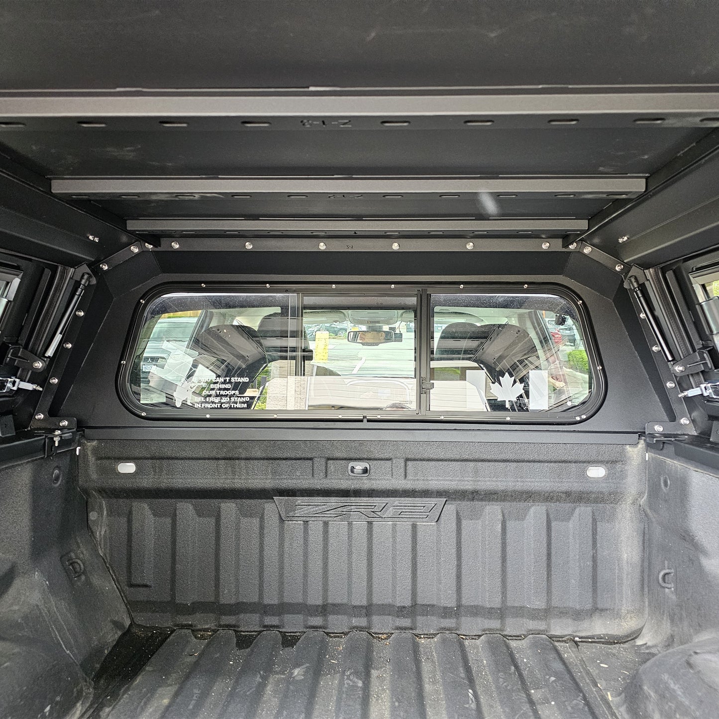 Chevrolet Silverado GMC Sierra 1500 5.8/6.5FT Canyon/Colorado 5FT smart canopy truck caps pickup truck bed parts Aluminum or steel, Gullwing side doors