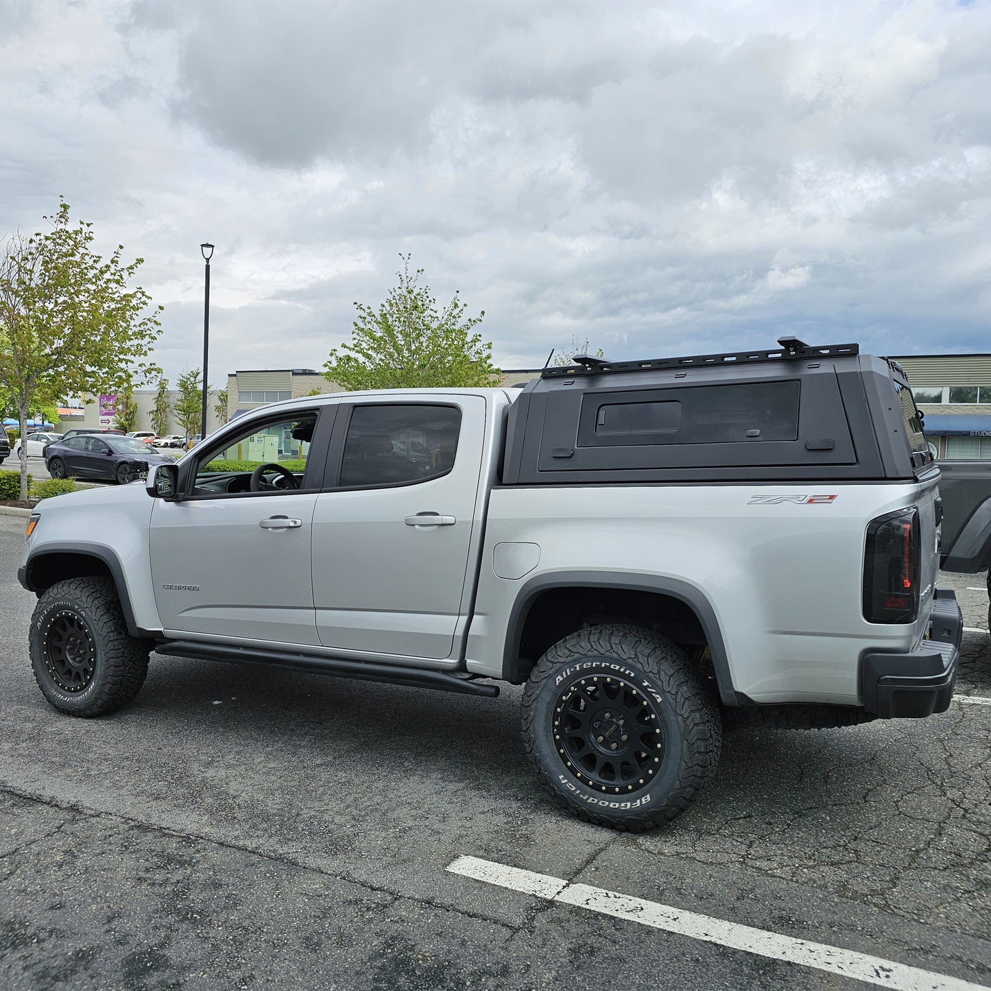 Chevrolet Silverado GMC Sierra 1500 5.8/6.5FT Canyon/Colorado 5FT  smart canopy truck caps pickup truck bed parts Aluminum or steel, Gullwing side doors
