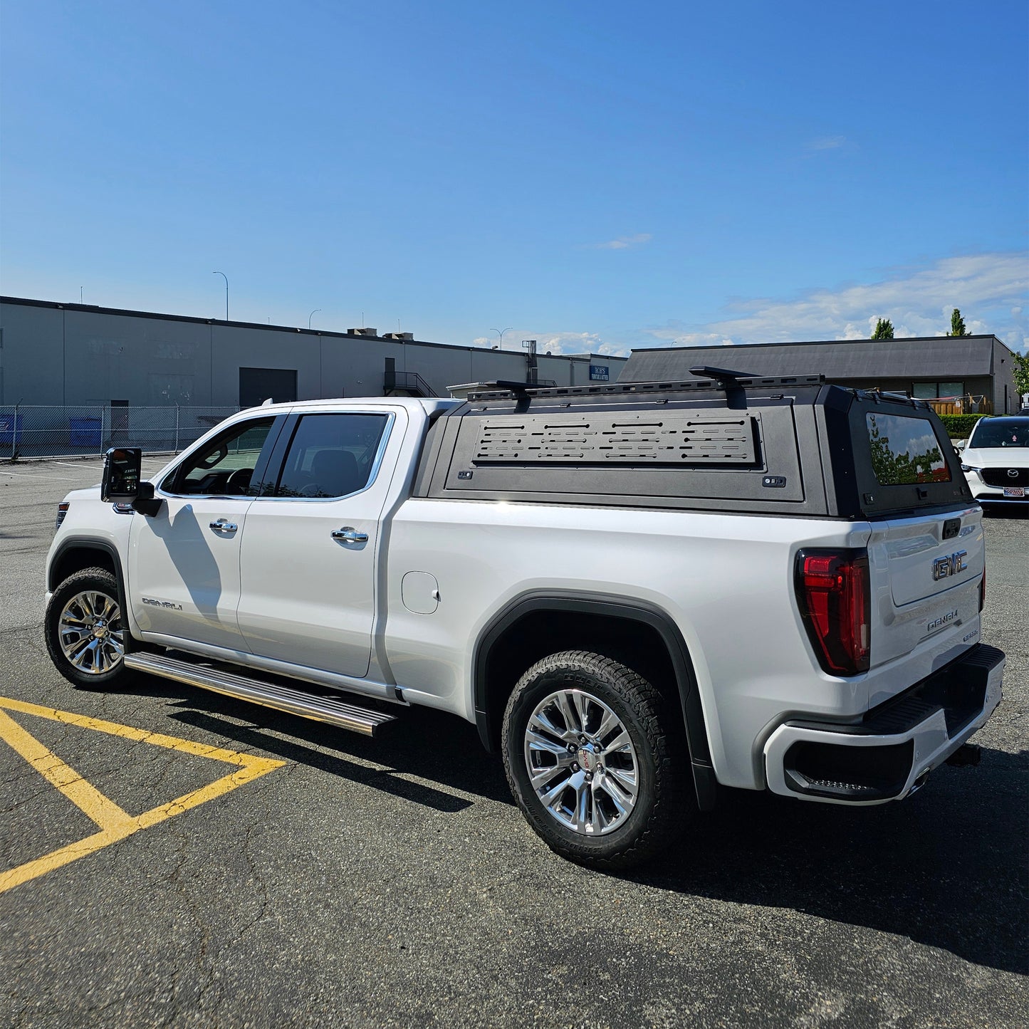 Chevrolet Silverado GMC Sierra 1500 5.8/6.5FT Canyon/Colorado 5FT smart canopy truck caps pickup truck bed parts Aluminum or steel, Gullwing side doors