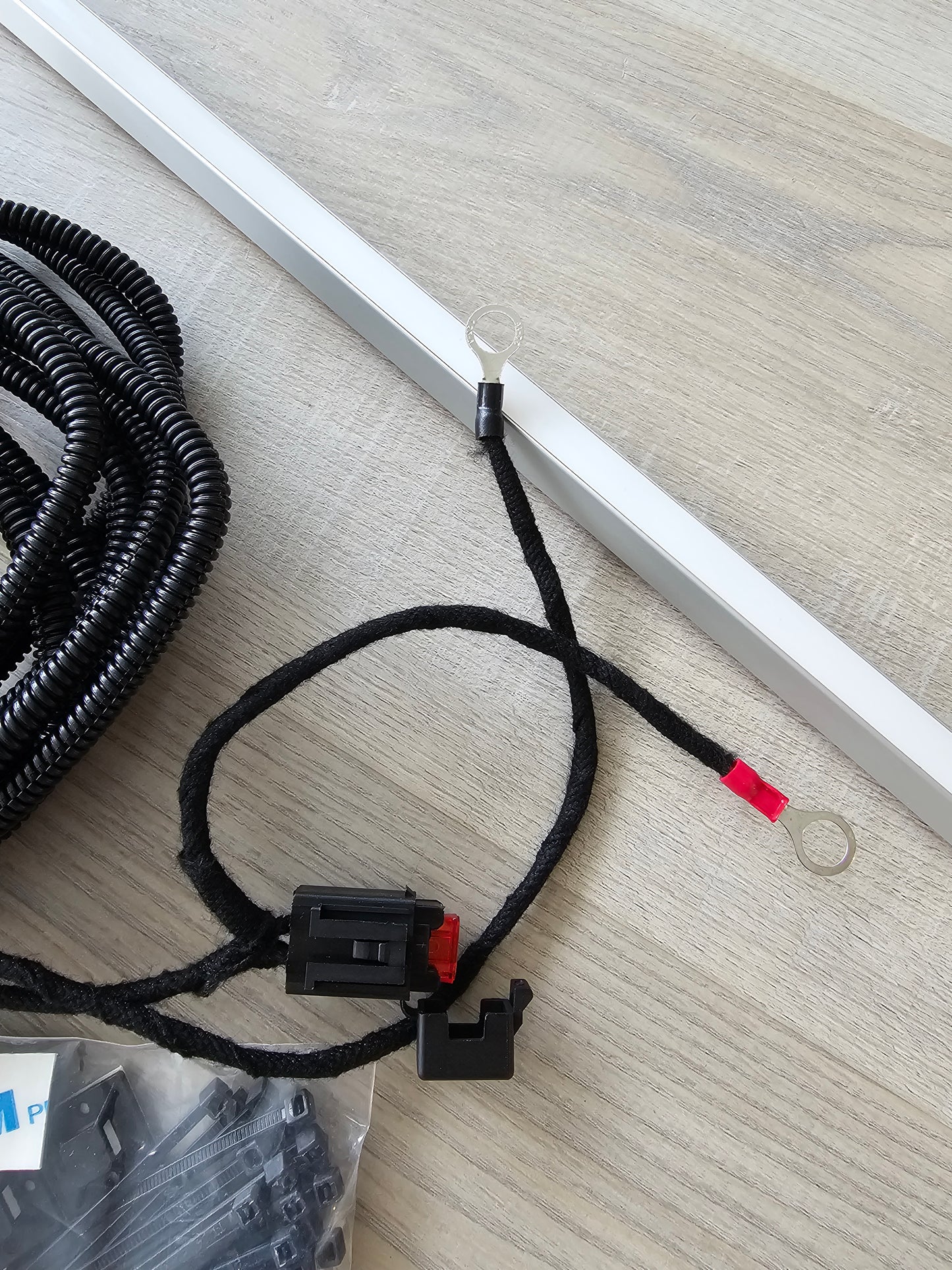 Canopy/camper/RV 12V Interior LED lighting system with switch and extension cord