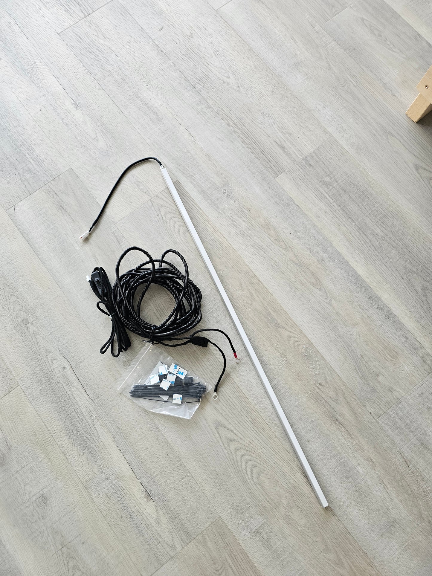 Canopy/camper/RV 12V Interior LED lighting system with switch and extension cord