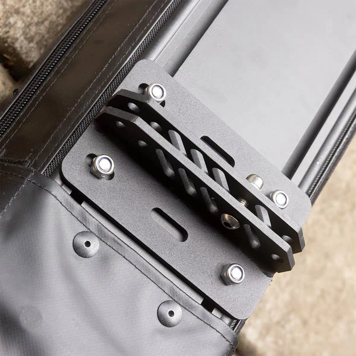 Camper awning brackets, roof top tent rails side tent brackets, shower tent brackets