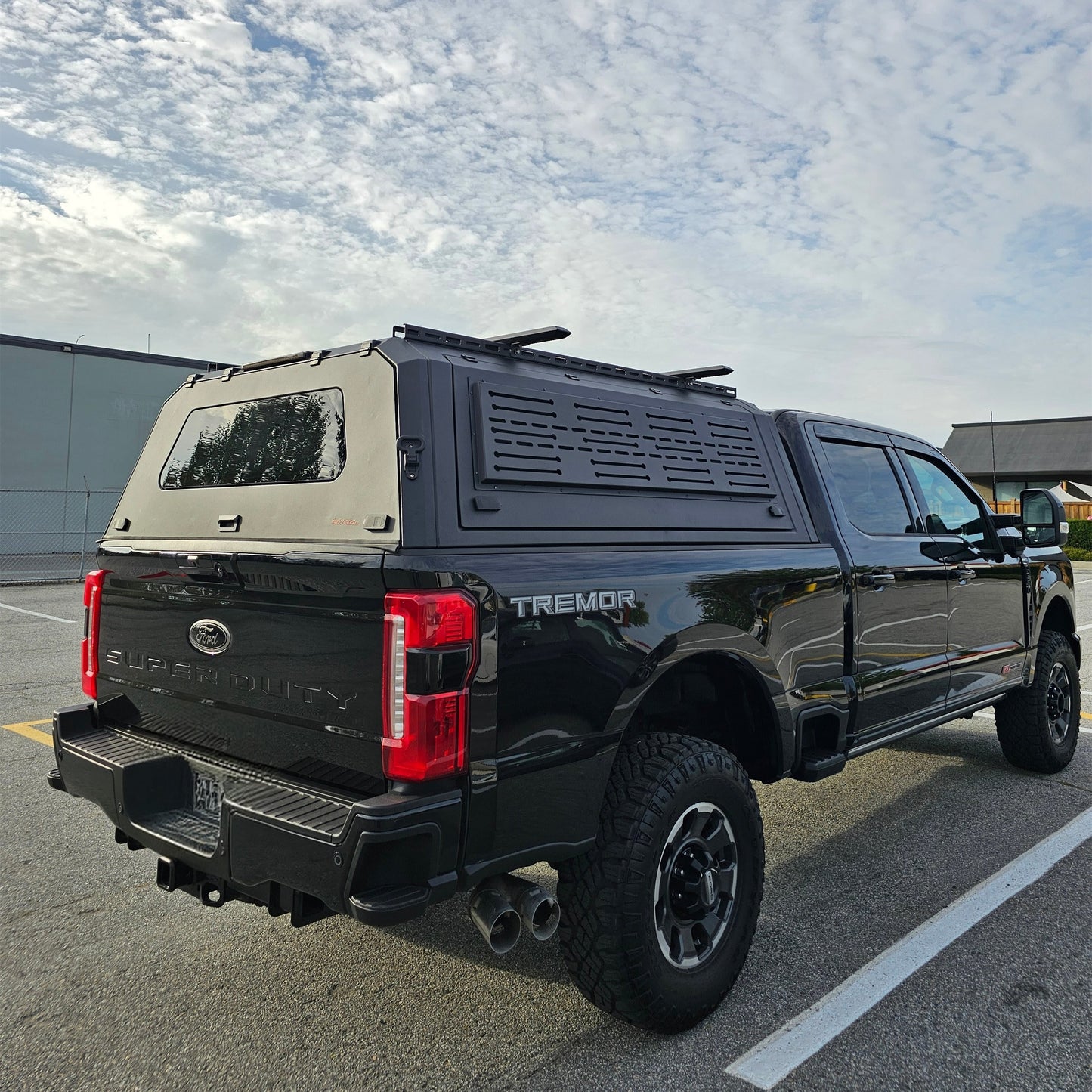 FORD F250/350 6.75" smart canopy truck caps bed cover Aluminum Gullwing side doors