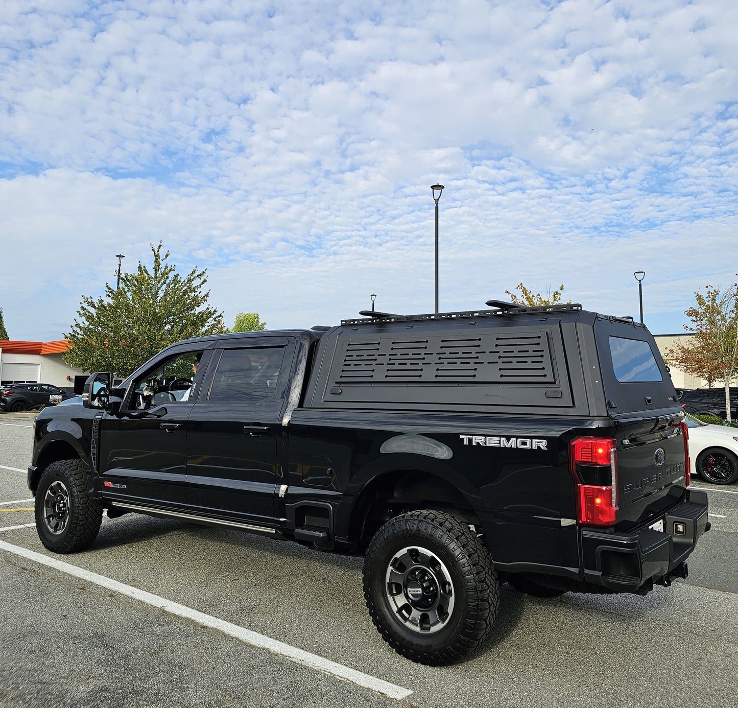 FORD F250/350 6.75" smart canopy truck caps bed cover Aluminum Gullwing side doors