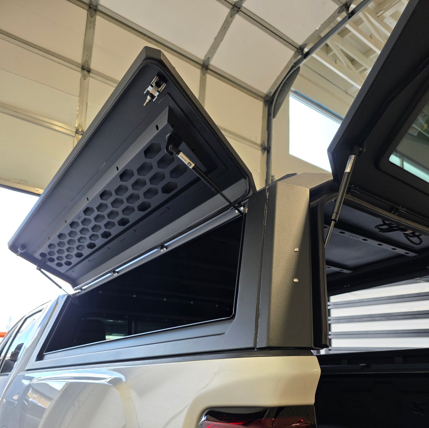 100% Fits 2020+ Chevrolet GMC HD3500 6.9ft Big Truck Aluminum Canopy Gullwing side doors+front sliding window