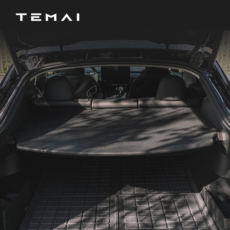 Model Y Cargo Cover Partition Board,Rear Trunk Storage Curtain Privacy Noise Insulation Organizer