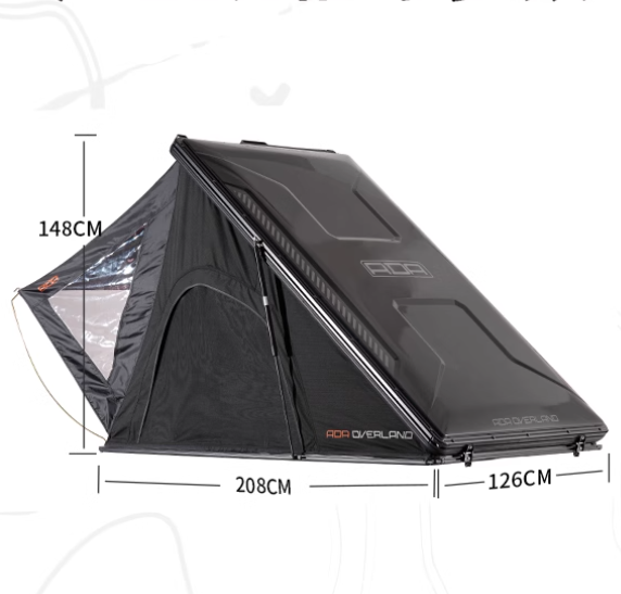 ADA ROOF TOP TENT CITY-127 ABS Hard Shell Aluminum frame Light and thin triangular SUV tent