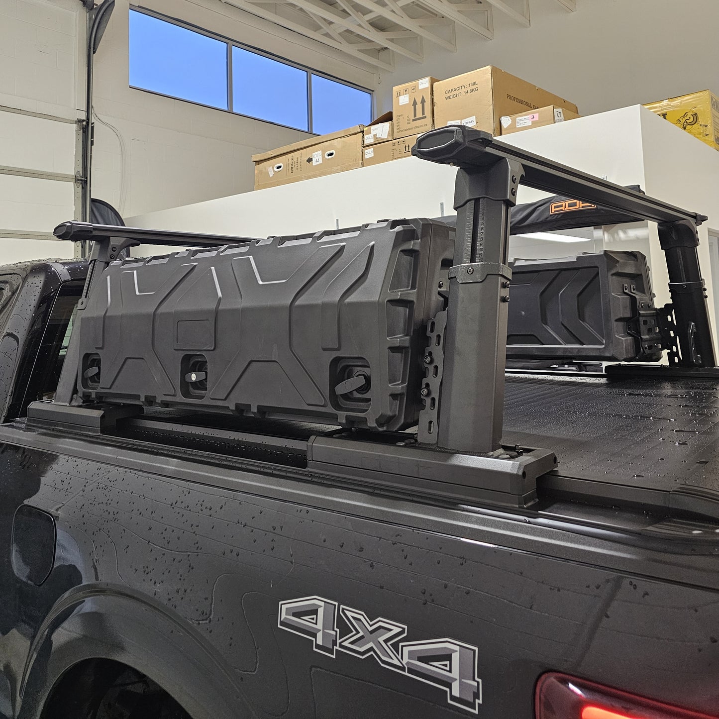 Universal Adjustable Aluminum Truck bed rack ROLL BARS +SIDE PANELS OR TOOL BOXES  Luggage rack system