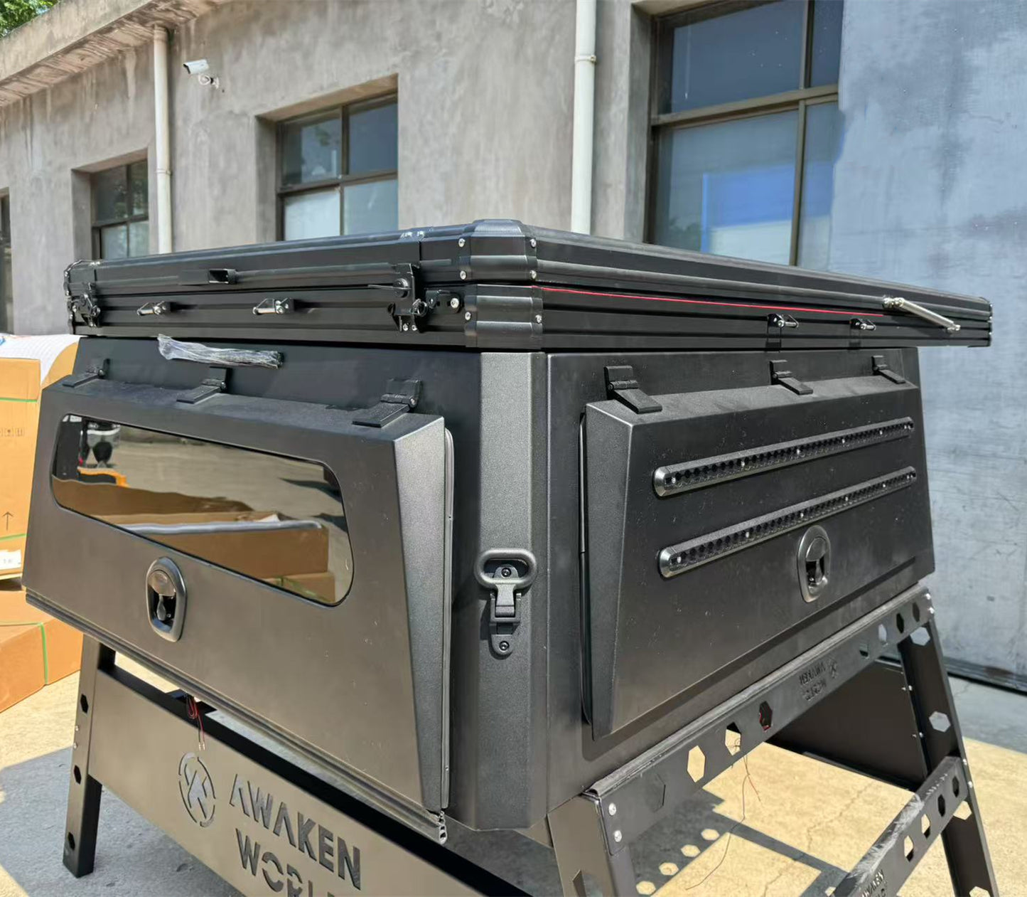 TOYOTA TACOMA 16-23 5FT CAMPER aluminum multifunctional canopy RTT removable