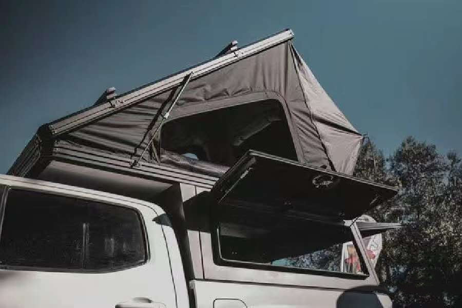 TOYOTA TACOMA 16-23 5FT CAMPER aluminum multifunctional canopy RTT removable