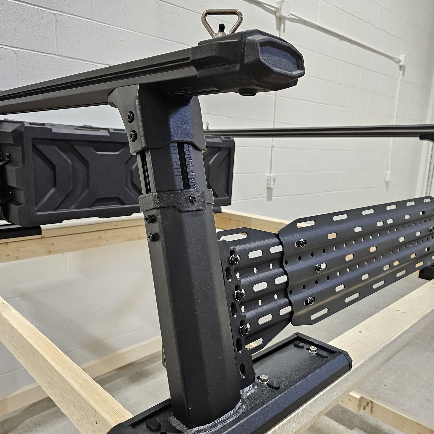 Universal Adjustable Aluminum Truck bed rack ROLL BARS +SIDE PANELS OR TOOL BOXES  Luggage rack system