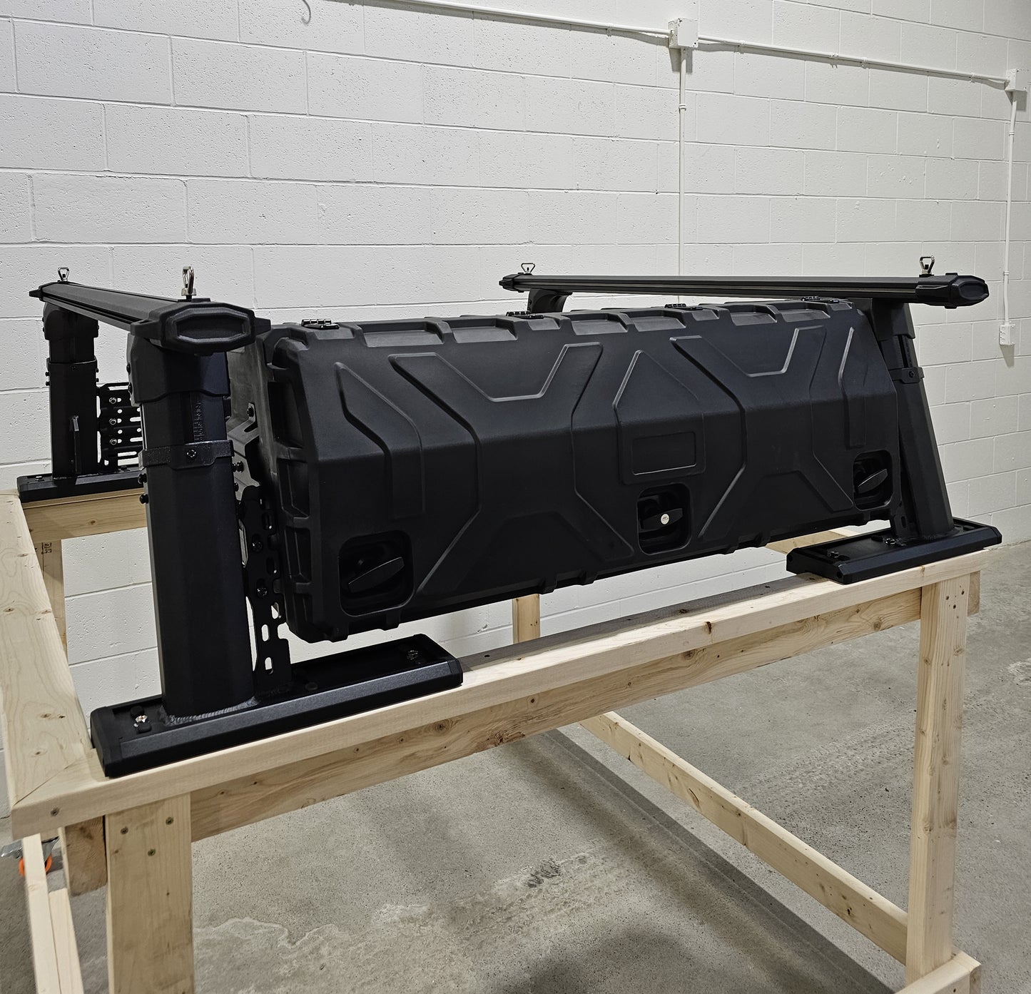 Universal Adjustable Aluminum Truck bed rack ROLL BARS +SIDE PANELS OR TOOL BOXES  Luggage rack system
