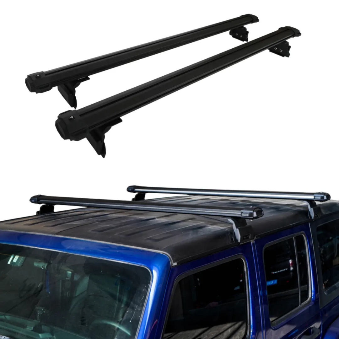 Heavy-duty crossbars aluminum roof rack fit JEEP Wrangler Gladiator JL JT install RTT Static bearing over 500 lbs