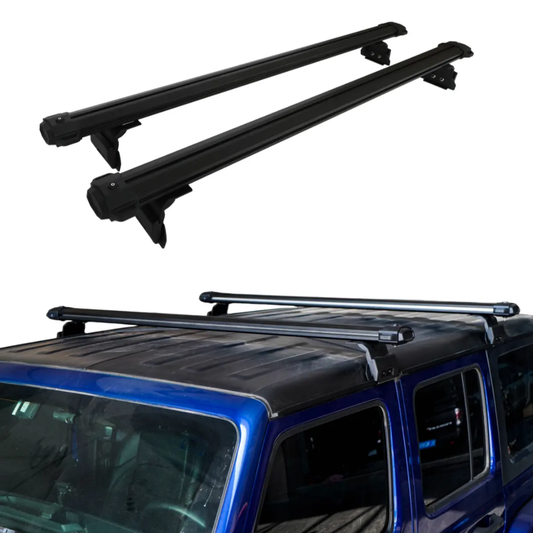 Heavy-duty crossbars aluminum roof rack fit JEEP Wrangler Gladiator JL JT install RTT Static bearing over 500 lbs