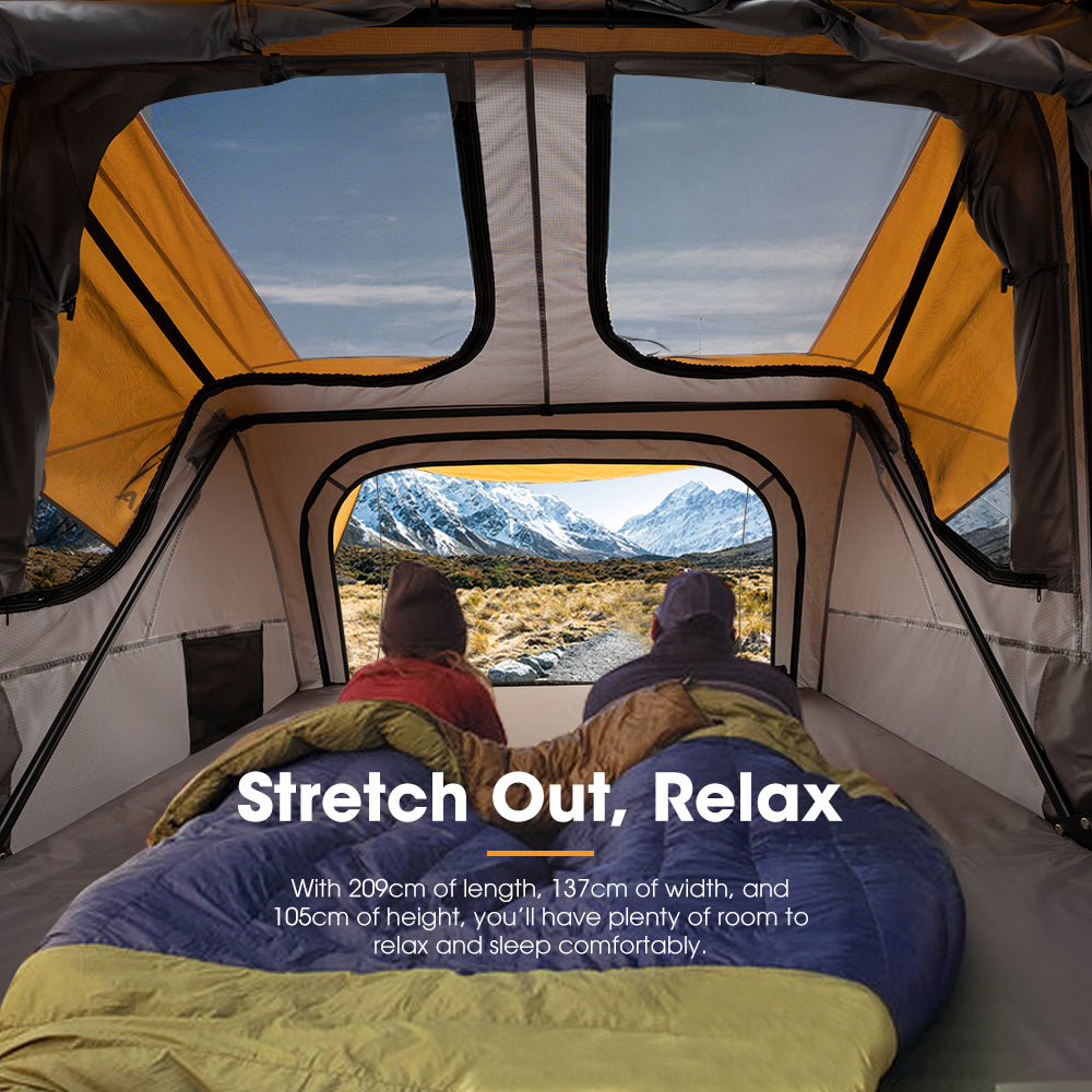 SAN HIMA Ultralight soft shell roof tent, large space for 2-3 people, free installation and warranty