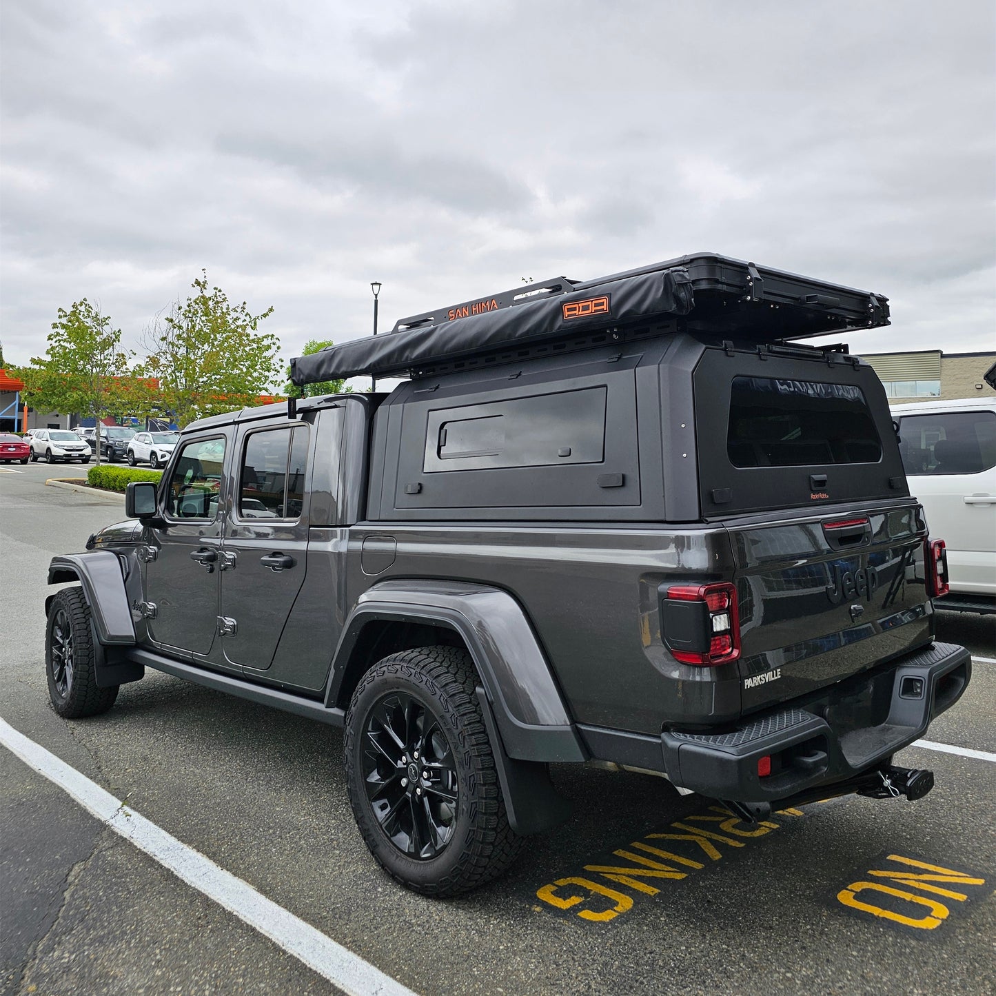 Jeep Gladiator truck canopy caps Truck storage expandable rack crossbar roof tent