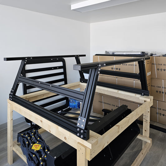 Magic bed rack system, unlimited expansion / crossbar height customization. Fits 95% bed covers. Super strong load-bearing capacity.