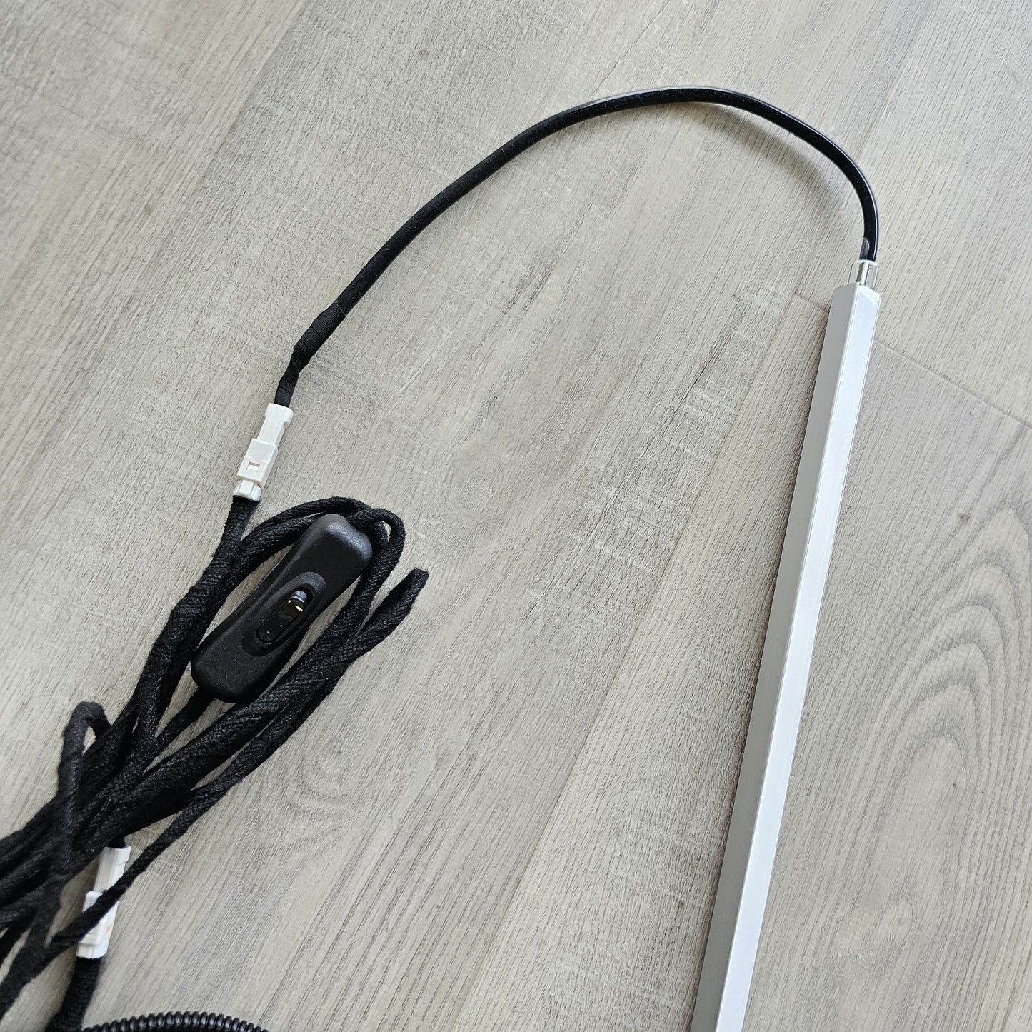 Canopy/camper/RV 12V Interior LED lighting system with switch and extension cord