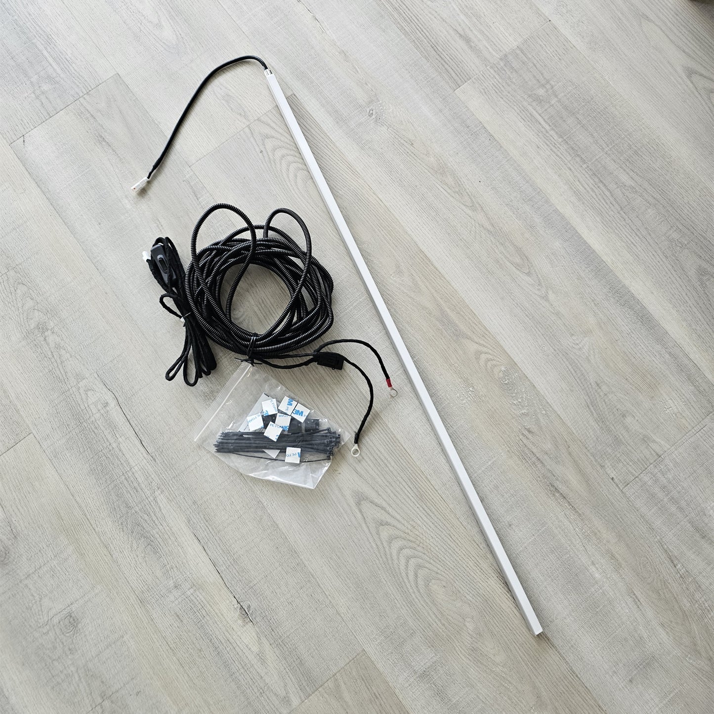 Canopy/camper/RV 12V Interior LED lighting system with switch and extension cord