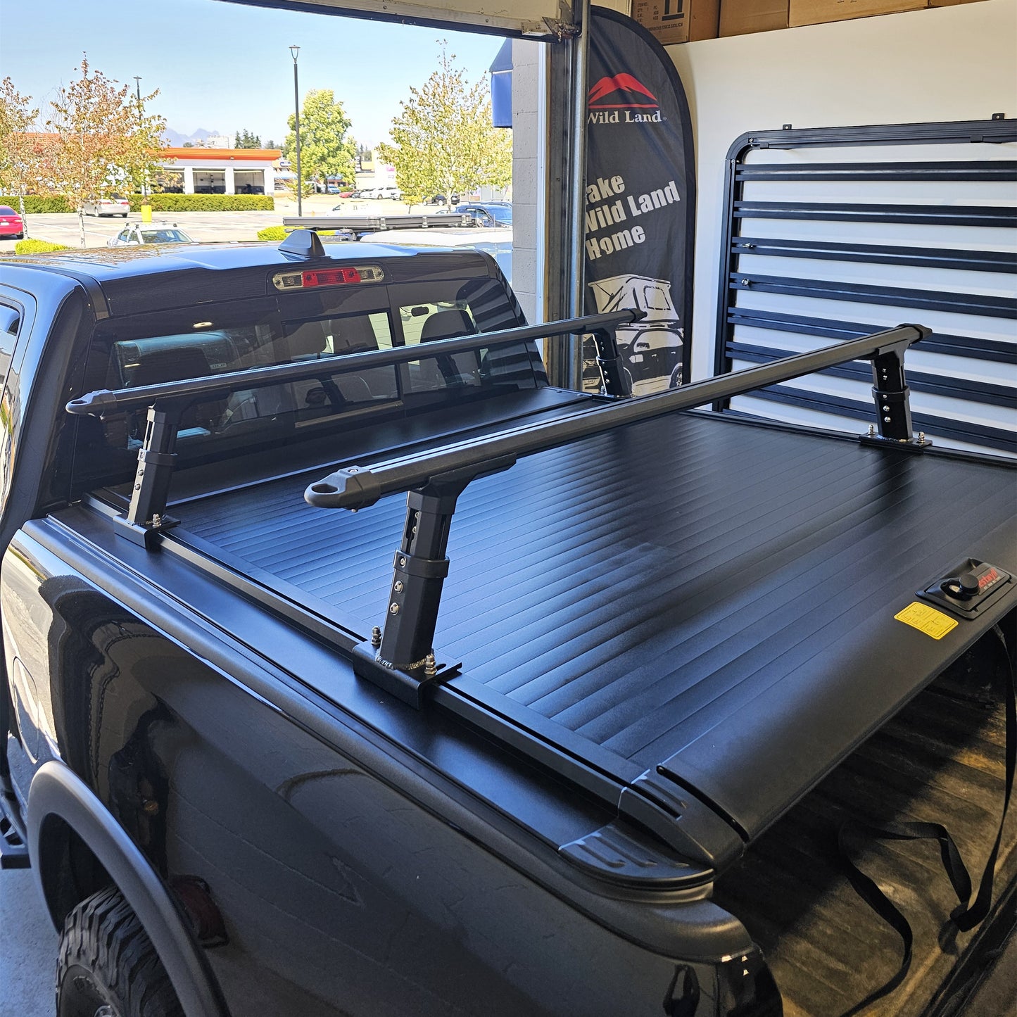 TUYOU Heavy Duty Truck Bed Rack Adjustable Height Aluminum bed cover rail install Cross Bars