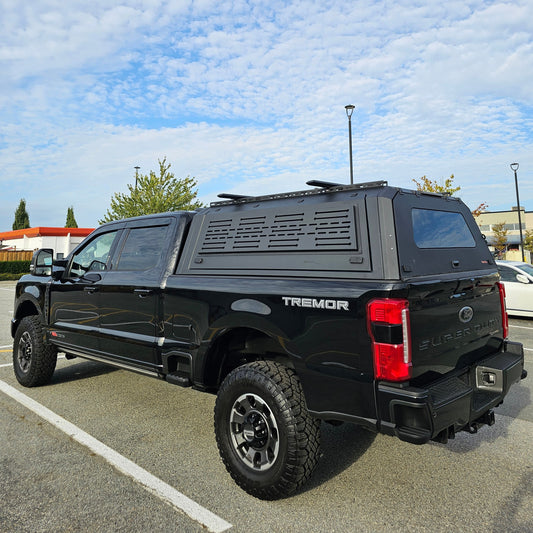 FORD F250/350 6.75" Truck canopy caps bed cover Aluminum Gullwing side doors