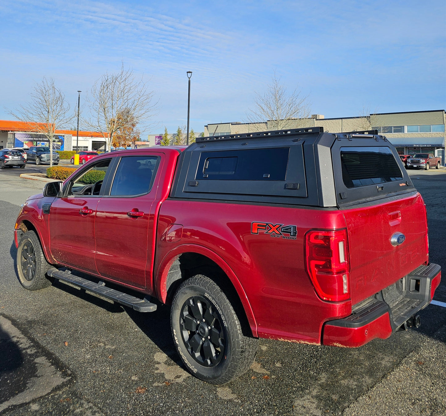 FORD Ranger Maverick smart canopy truck caps Aluminum gullwing side doors with molle panels/sliding windows bed cover