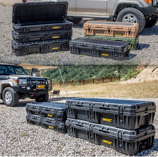 WEC 0ff-road Car Roof Equipment Box Waterproof Overland Car Luggage Dry Storage 70L/95L  Includes quick-release bracket and MOLLE panel