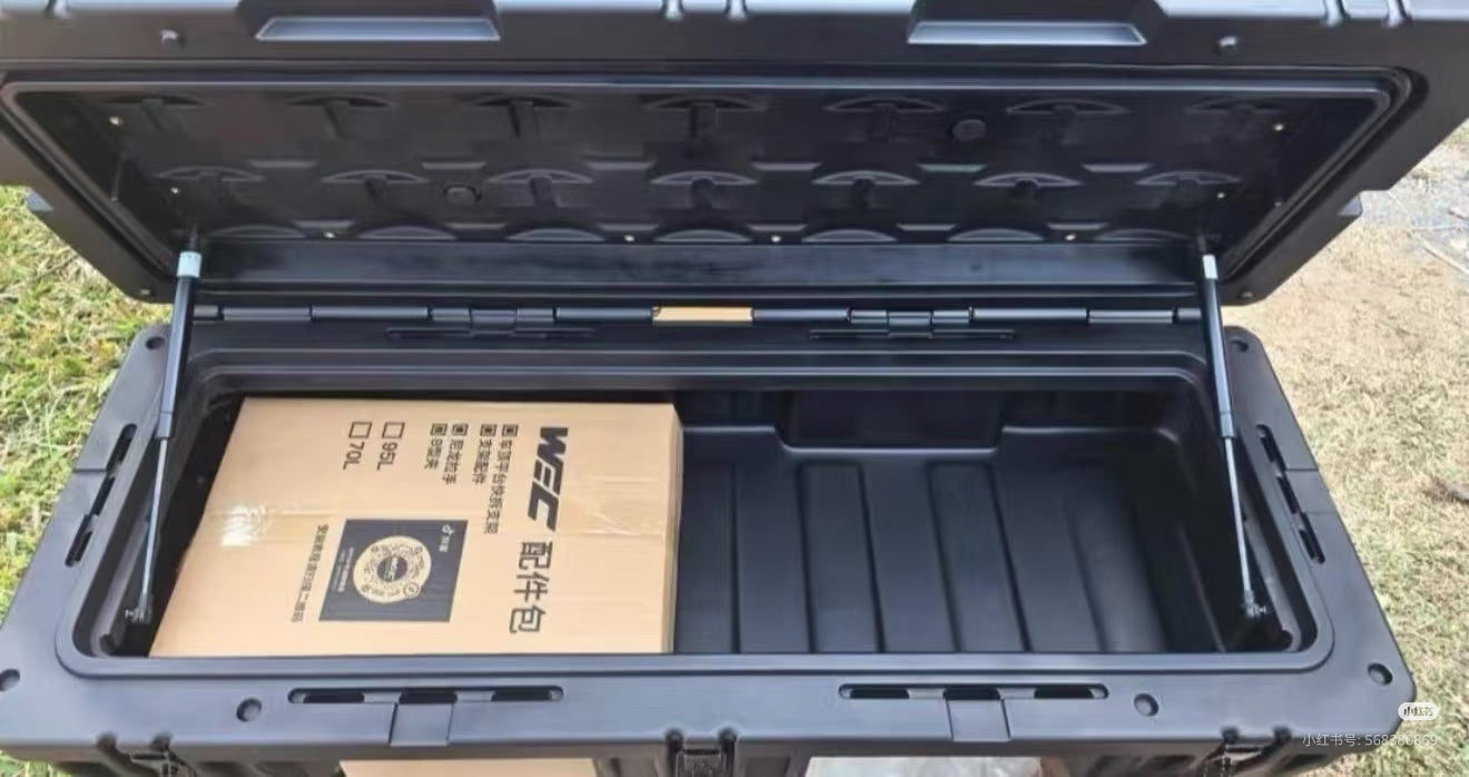WEC 0ff-road Car Roof Equipment Box Waterproof Overland Car Luggage Dry Storage 70L/95L  Includes quick-release bracket and MOLLE panel