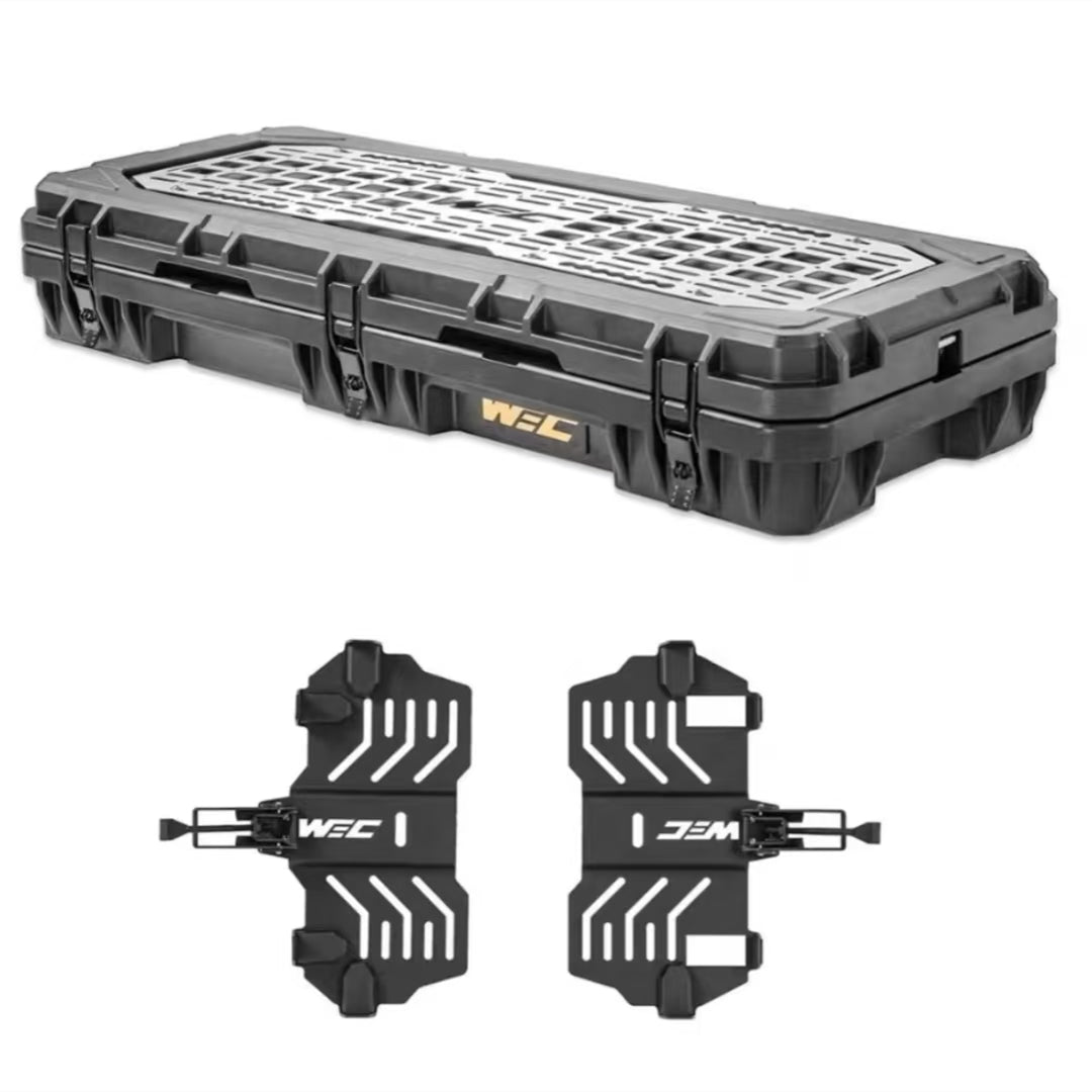 WEC 0ff-road Car Roof Equipment Box Waterproof Overland Car Luggage Dry Storage 70L/95L  Includes quick-release bracket and MOLLE panel
