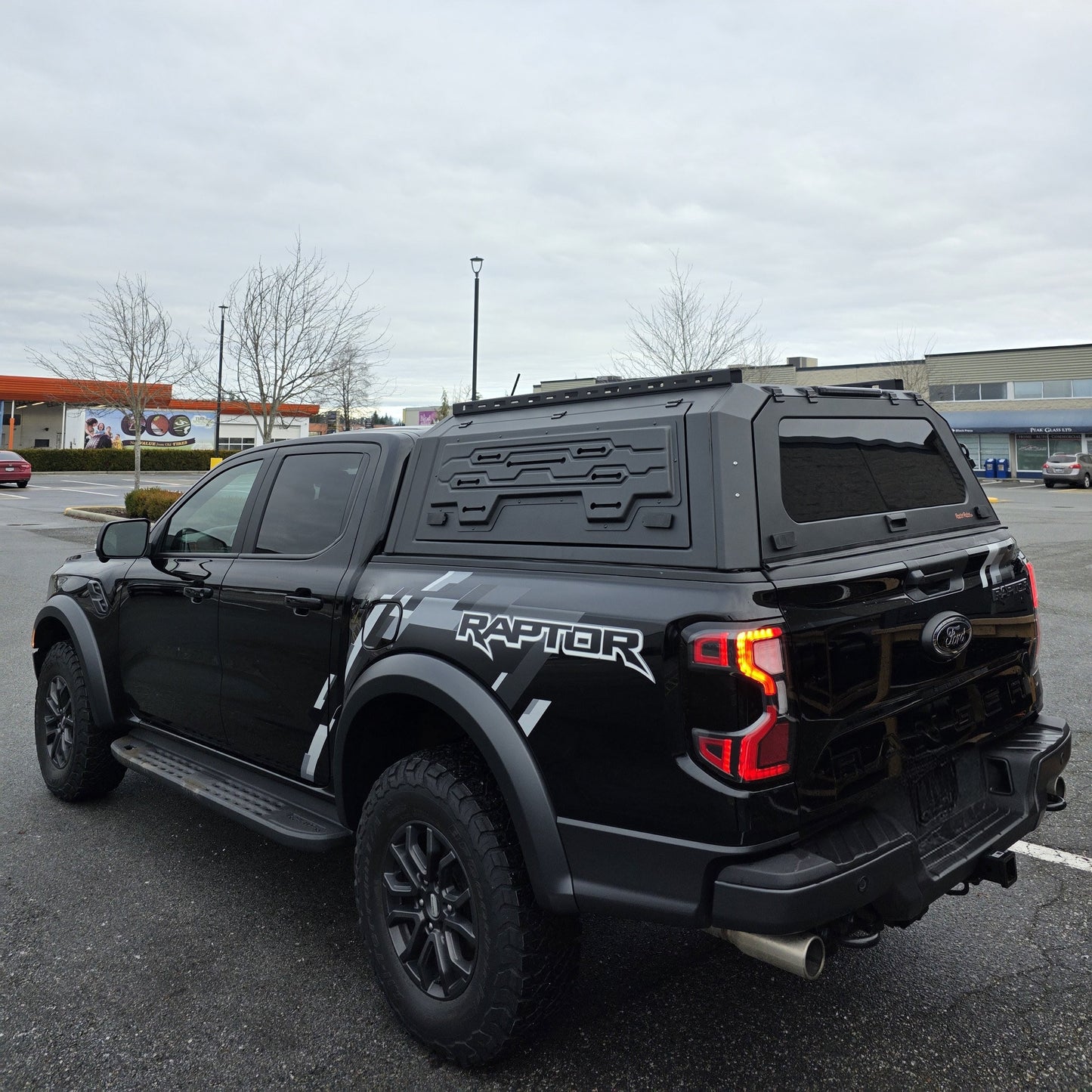 FORD Ranger Maverick smart canopy truck caps Aluminum gullwing side doors with molle panels/sliding windows bed cover