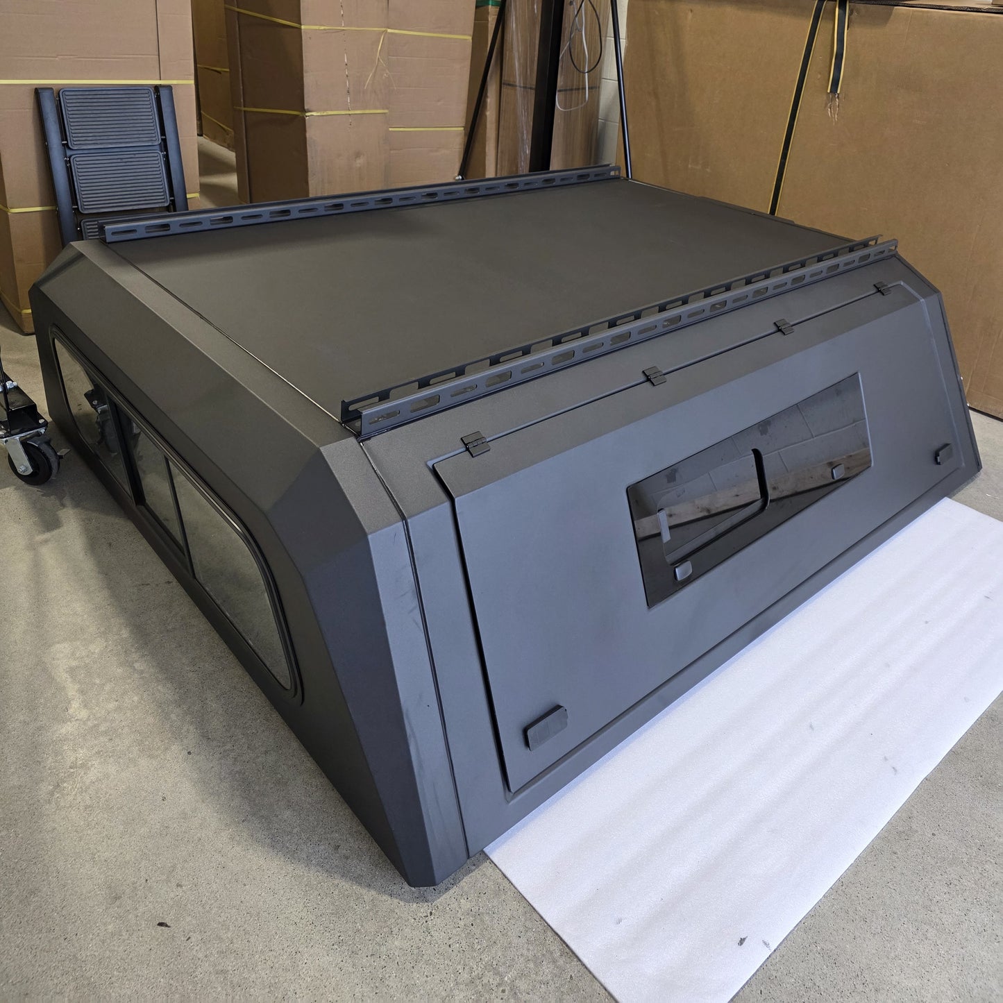 FORD F250/350 6.75"  Truck  canopy caps bed cover Aluminum Gullwing side doors