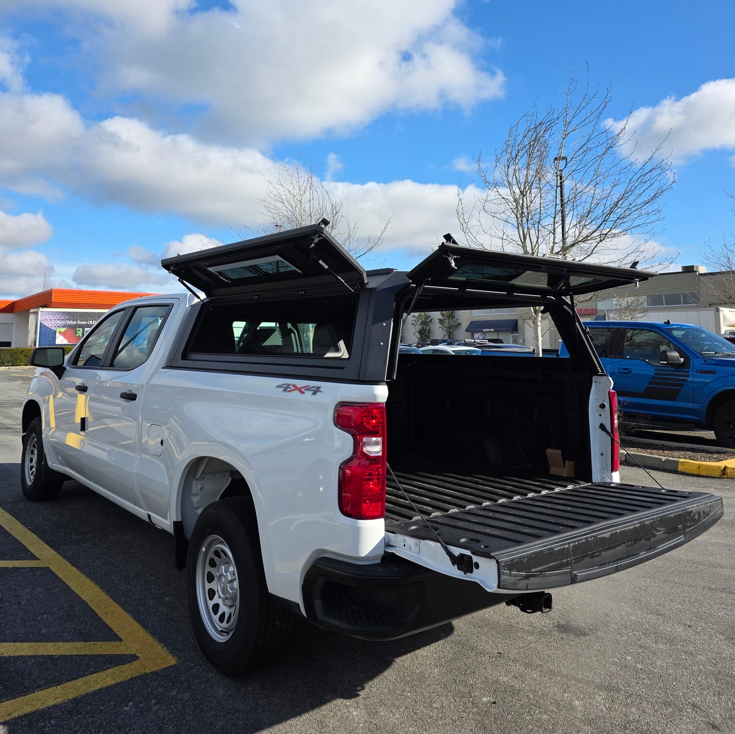 Chevrolet Silverado GMC Sierra 1500 5.8/6.5FT Canyon/Colorado 5FT Truck canopy caps pickup truck bed parts Aluminum Gullwing side doors