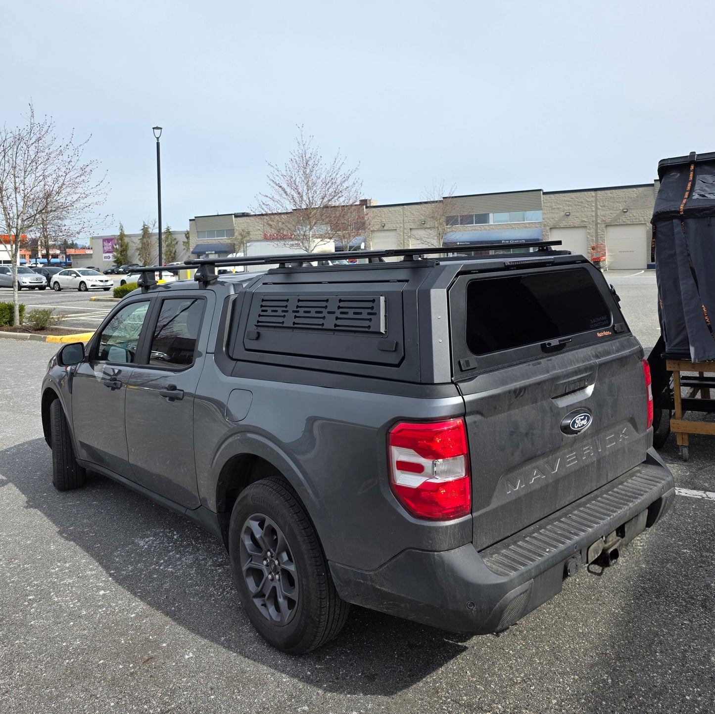 FORD Ranger Maverick Truck canopy truck caps Aluminum gullwing side doors with molle panels/sliding windows bed cover