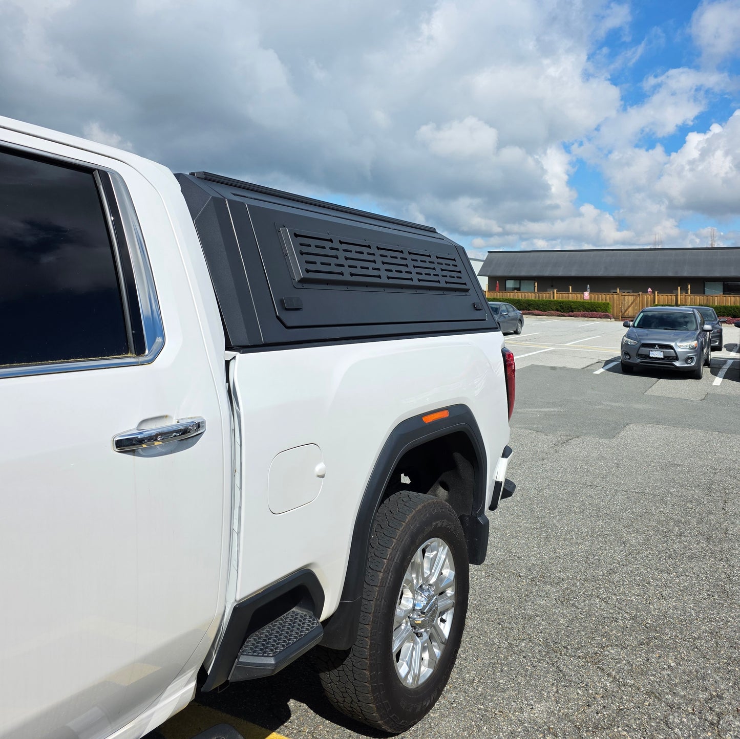 100% Fits 2020+ Chevrolet GMC HD3500 6.9ft Big Truck Aluminum Canopy Gullwing side doors+front sliding window