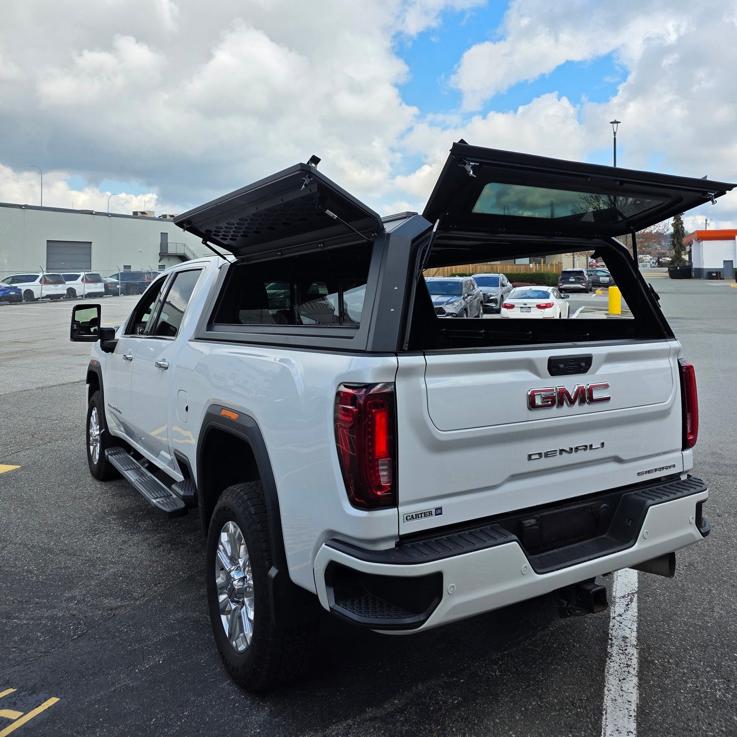 100% Fits 2020+ Chevrolet GMC HD3500 6.9ft Big Truck Aluminum Canopy Gullwing side doors+front sliding window