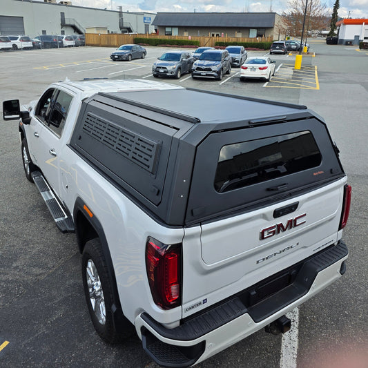 100% Fits 2020+ Chevrolet GMC HD3500 6.9ft Big Truck Aluminum Canopy Gullwing side doors+front sliding window