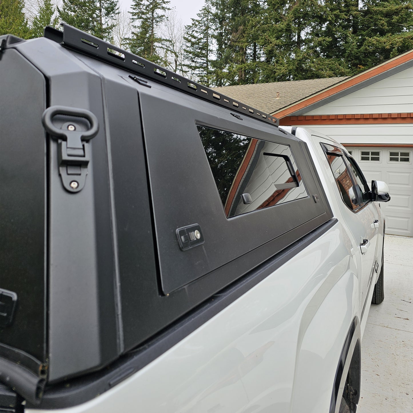 Toyota Tundra  truck canopy caps pickup truck bed parts Aluminum, Gullwing side doors