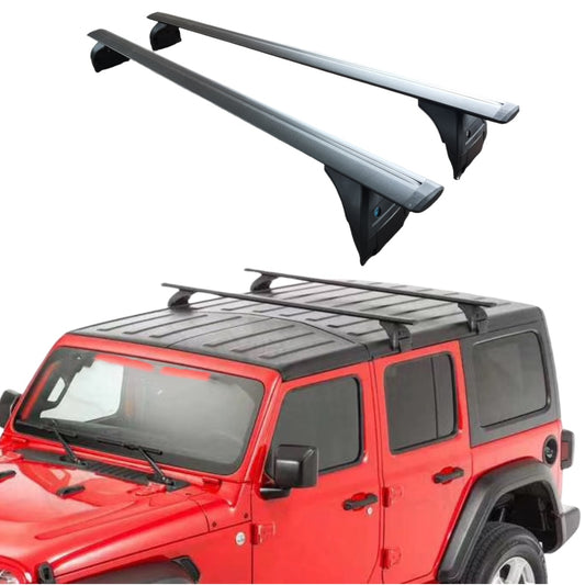 Heavy Duty 220 lbs Capacity Cross Bars Roof Rail Racks Fit Jeep Wrangler JK JL JT Crossbars