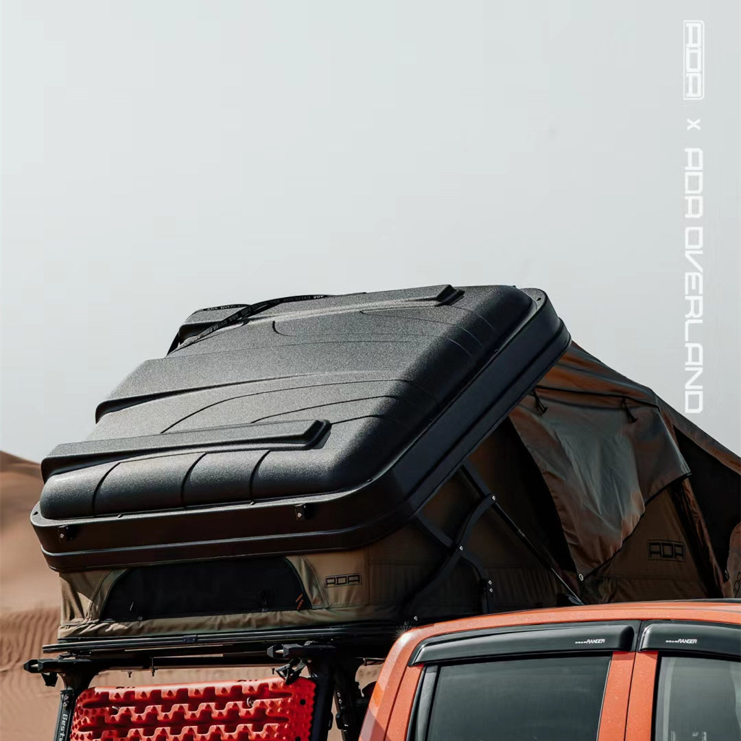 ADA ROOF TOP TENT PS160  LINE-X HARD SHELL STYLE best off-road rtt 2-3 people truck camping