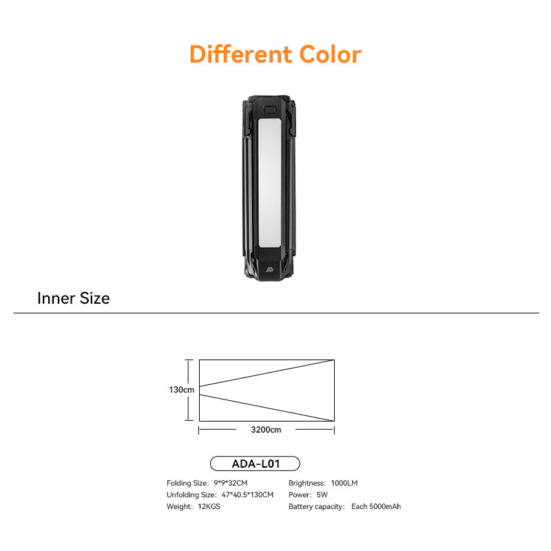 ADA OVERLAND Magnetic Extended Multi-functional Outdoor Rechargeable Camping Light Power Bank with Portable Advantages
