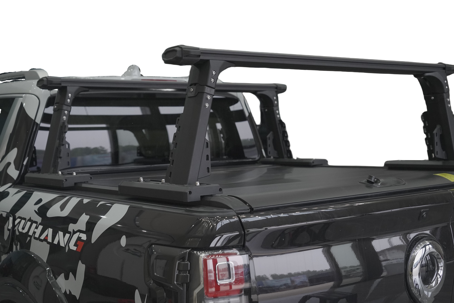 Universal Adjustable Aluminum Truck bed rack ROLL BARS +SIDE PANELS OR TOOL BOXES  Luggage rack system