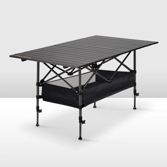 San Hima Folding Camping Table Adjustable Aluminium Portable Outdoor BBQ Desk